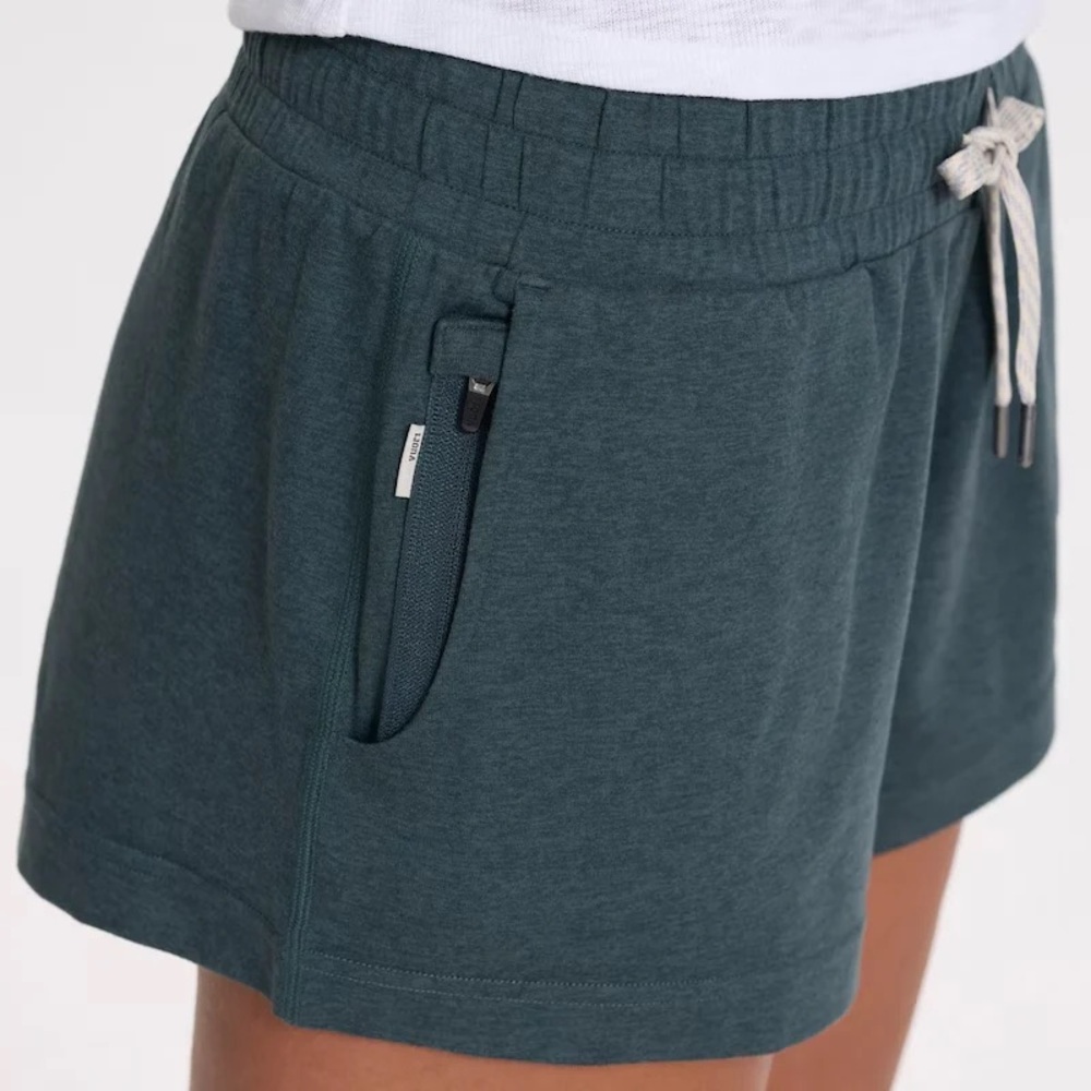 Vuori Dark Teal Athletic Shorts